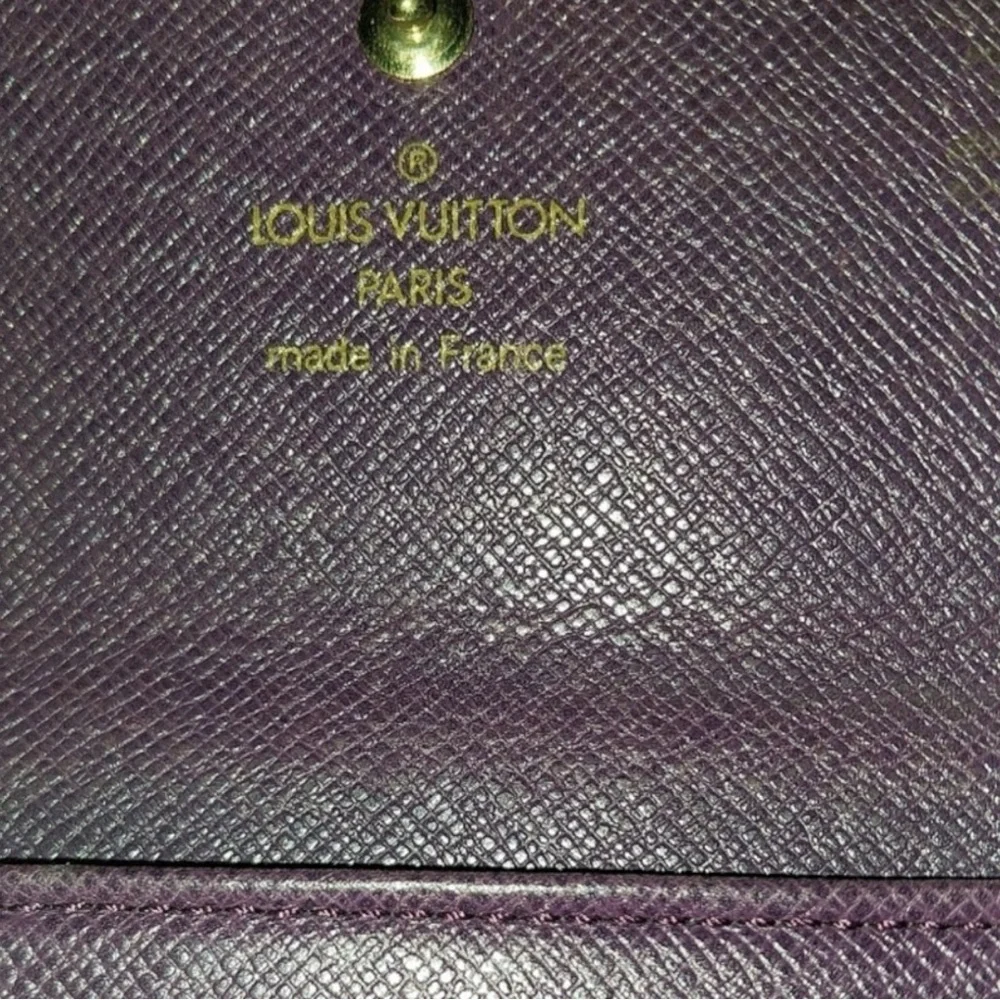 Vintage Louis Vuitton Yellow & Purple Epi Leather Elise Wallet - Picture 5 of 8